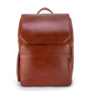 Minimalist Clay Leather Backpack Front